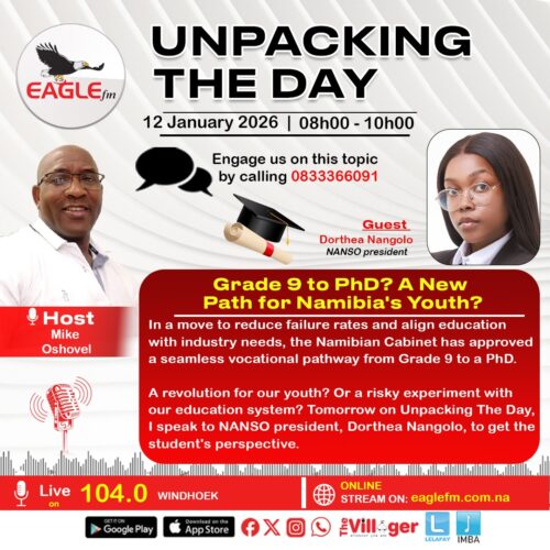 UNPACKING THE DAY WITH DORTHEA NANGOLO (12 JANUARY 2026)