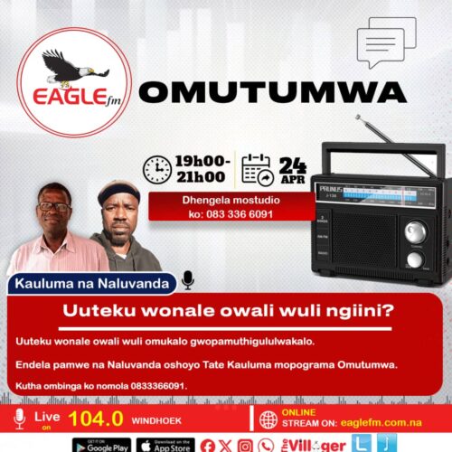 OMUTUMWA PAMWE NA NALUVANDA NA KAULUMA (24 APRIL 2026)