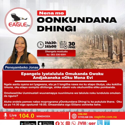 OONKUNDANA DHINGI PAMWE NA PENEYAMBEKO (30 JUNE 2026)