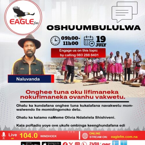 OSHUUMBULULWA PAMWE NA NALUVANDA (19 JULY 2026)