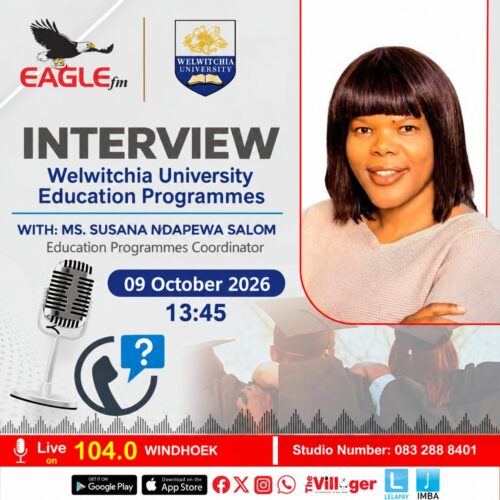 WELWITCHIA UNIVERSITY INTERVIEW WITH SUSAN SALOM (9 OCTOBER 2026)